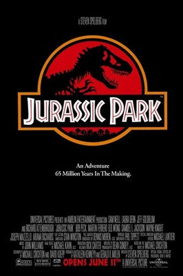 Jurassic Park 1993 Movie Poster | Steven Spielberg Classic