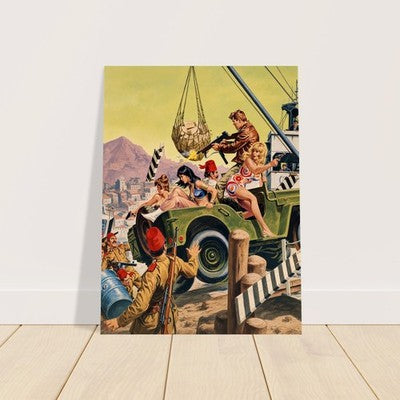 EARL NOREM ESCAPE FROM THE PORT POSTER – ADVENTURE ACTION 1968 Wall Art Decor 2