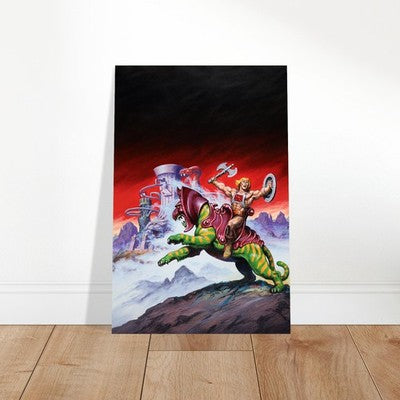 Earl Norem He-Man and Battle Cat at Eternia Poster 1986 Wall Art Decor 2
