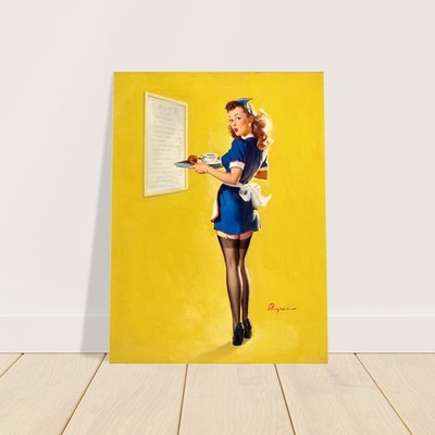 Gil Elvgren Everything Seems Awfully High Here (1946) Poster 2