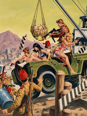 EARL NOREM ESCAPE FROM THE PORT POSTER – ADVENTURE ACTION 1968 Wall Art Decor