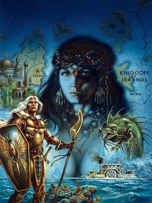 KINGDOM OF IERENDI BY CLYDE CALDWELL POSTER D&D FANTASY DECORATION VIBRANT