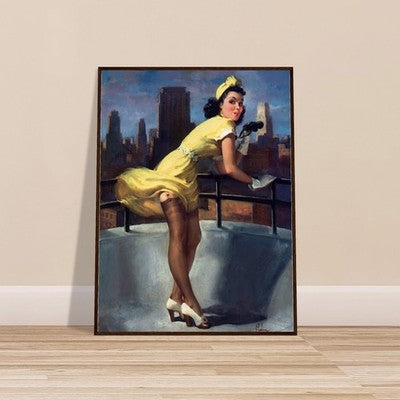 Art Frahm A Breezy View from the Top (1945) Framed Poster 2