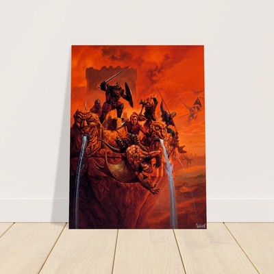 Dragonlance Dragons of Glory Jeff Easley Dungeons & Dragons Poster 1986 Wall Art 3