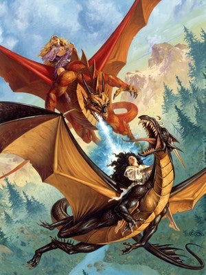 TOKEN OF DRAGONSBLOOD BY CLYDE CALDWELL POSTER FANTASY SHARP-DETAIL WALLART