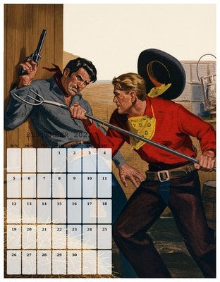 2027 Sam Cherry - Pulp Western Wall Calendar Pin-Up Vintage 5