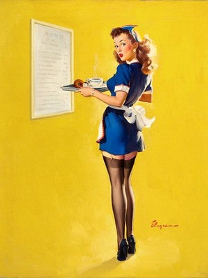Gil Elvgren Everything Seems Awfully High Here (1946) Poster