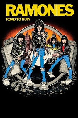 RAMONES Road to Ruin Poster – Punk Rock Band Album Art Print Wall Art Decor