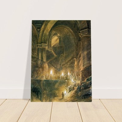 Alan Lee The Flight Doom Stairs (1997) Fantasy Poster - Lord of The Rings Art 2