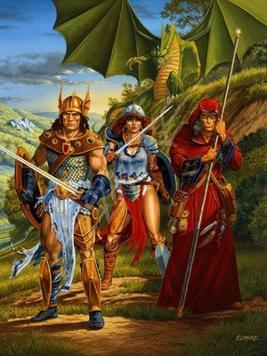 Dragonlance Dragons of Spring Dawning Larry Elmore D&D Poster 1985 Wall Art