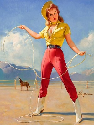 Gil Elvgren Perfect Form (1968) Vintage Pin-Up Poster