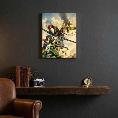 Rudolph Belarski Ranger Wings WWII Military Eagles 1943 Canvas Wall Art 24x32 3