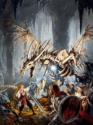 SPELLFIRE BY CLYDE CALDWELL POSTER 1988 D&D FANTASY WALLART VIBRANT