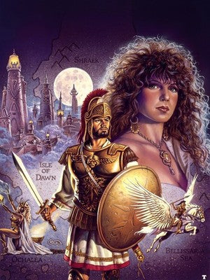 DAWN OF THE EMPERORS BY CLYDE CALDWELL POSTER D&D FANTASY WALLART VIBRANT