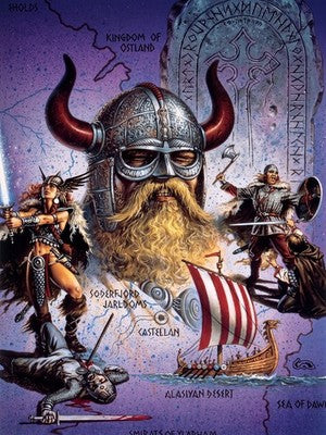 NORTHERN REACHES BY CLYDE CALDWELL POSTER D&D FANTASY WALLART RPG VIBRANT
