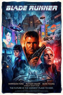 BLADE RUNNER Custom Poster - Sci-Fi Neo-Noir Classic Film Art Wall Art Decor