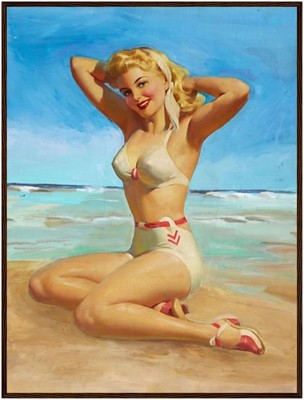 Art Frahm Yours For the Basking (1945) Framed Poster