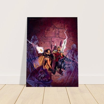 FROM THE SHADOWS BY CLYDE CALDWELL POSTER DUNGEONS & DRAGONS RPG FANTASY 2