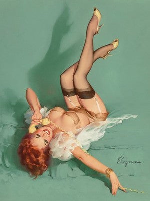 The Right Number by Gil Elvgren (1962) Vintage Poster