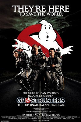Ghostbusters 1984 Movie Poster - Classic Bill Murray Supernatural