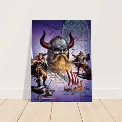 NORTHERN REACHES BY CLYDE CALDWELL POSTER D&D FANTASY WALLART RPG VIBRANT 2