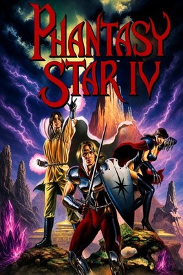 Phantasy Star IV Poster – Epic Space Fantasy RPG Adventure Wall Art Decor