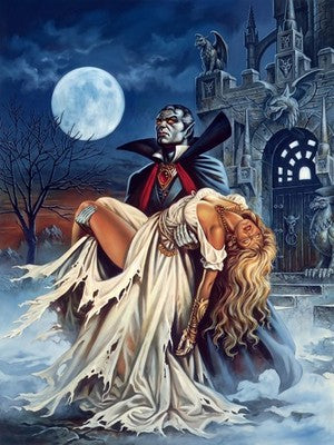 THE HOUSE ON GRYPHON HILL BY CLYDE CALDWELL POSTER FANTASY RPG VIBRANT