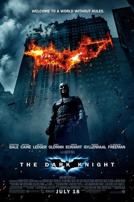 The Dark Knight 2008 Theatrical Release Movie Poster - DC Comics