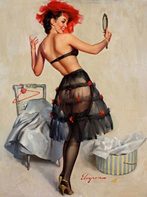 Gil Elvgren Just Right (1962) Vintage Pin-Up Poster
