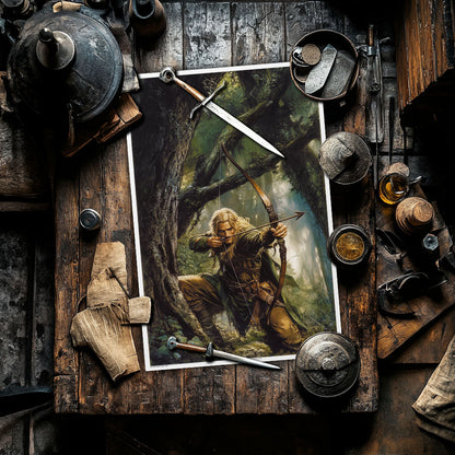 Verdant Death The Oath of the Greenwarden by Kore Art Studios (2023) 24x36 Print - Limited Edition Poster xx/25