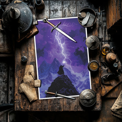 Stormcaller: The Arcane Summit by Kore Art Studios (2023) 24x36 Print - Limited Edition Poster xx/25