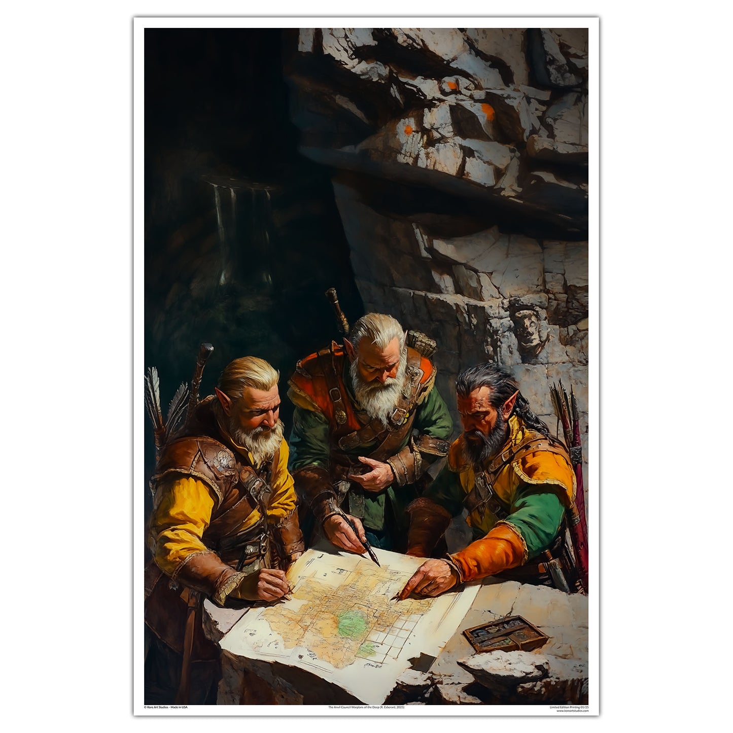 The Anvil Council: Wayfarers of the Deep - 24"x36"  Limited Edition Print XX/25