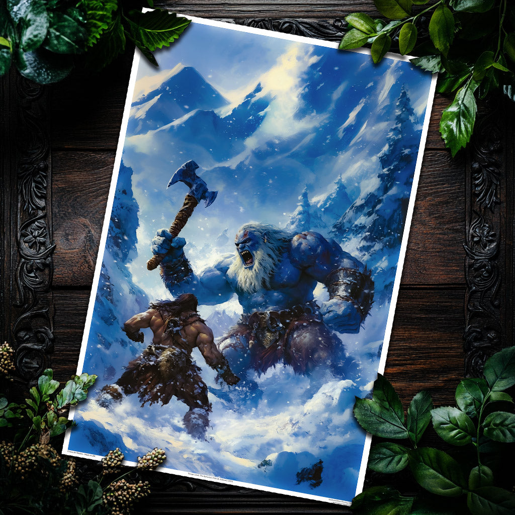 Savage Lands: The Barbarian's Path by Kore Art Studios (2023) 24x36 Print - Limited Edition Poster xx/25