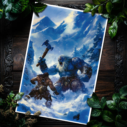 Savage Lands: The Barbarian's Path by Kore Art Studios (2023) 24x36 Print - Limited Edition Poster xx/25