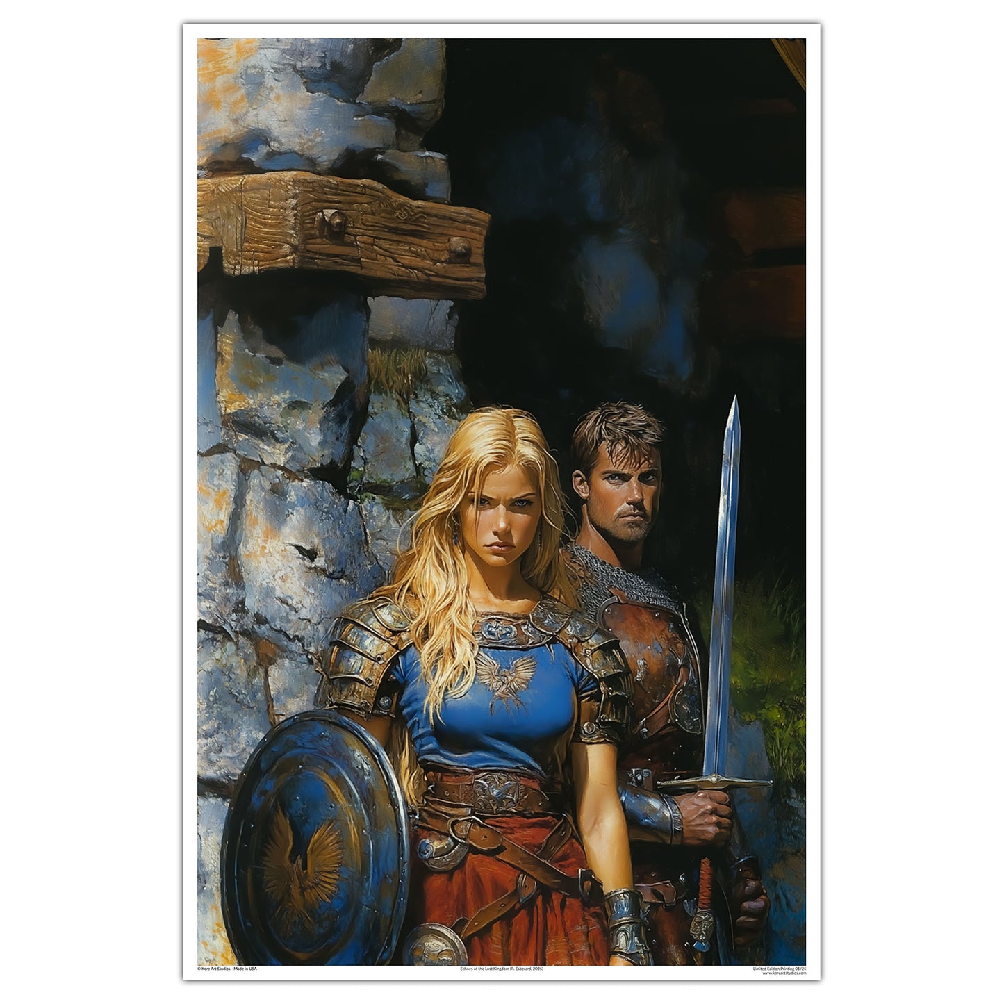 Echoes of the Lost Kingdom by Kore Art Studios (2023) 24x36 Print - Limited Edition Poster xx/25