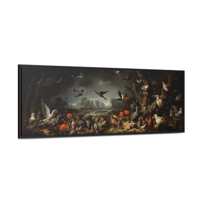 Abraham Mignon Inspiration – Birds | Elegant & Detailed Wide Long Wall Art