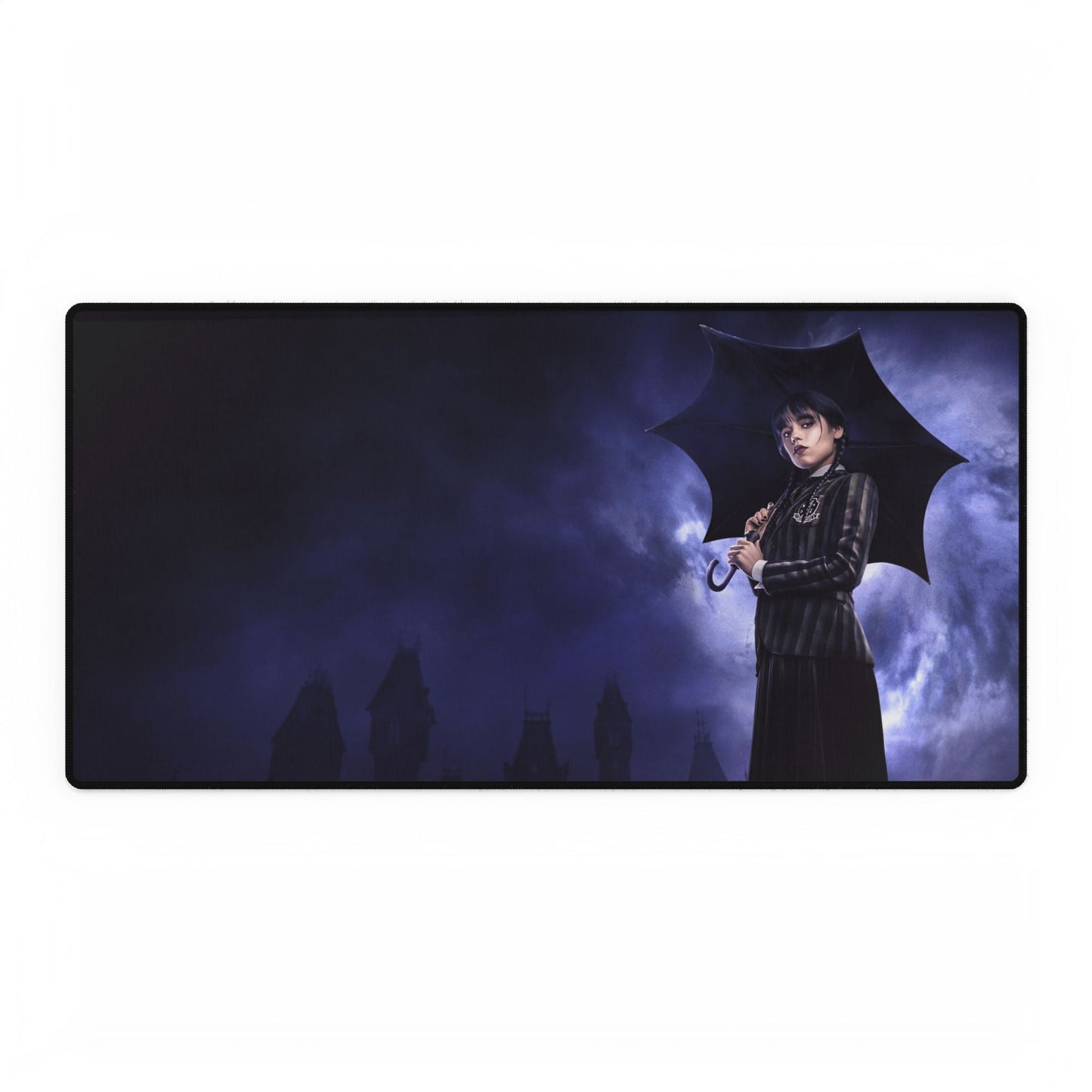 Jenna Ortega as Wednesday Addams Desk Mat / Mouse Pad – 31.5"x15.5", Gothic