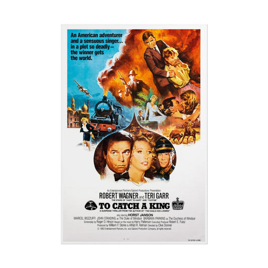 To Catch a King Movie Poster – Re-Print of 1984 Film Artwork | Historic Thriller