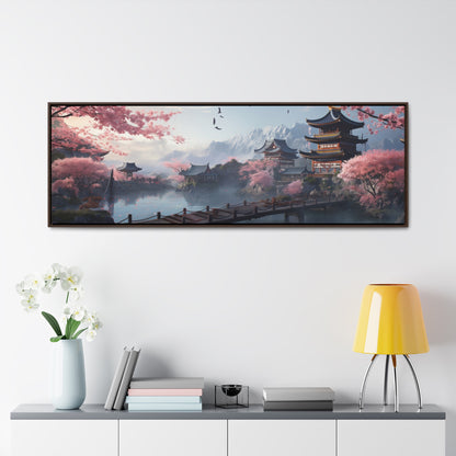 Ai Yazawa Inspiration – "Serene Blossom" | Tranquil Japanese Landscape Canvas