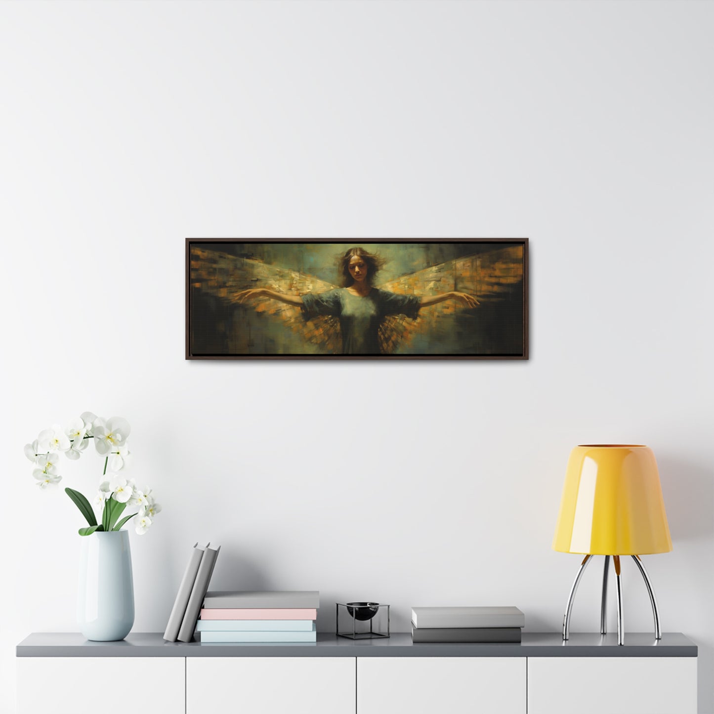 Abbott Handerson Thayer Inspiration – "Transcendent Grace" | Serene Wide Canvas Art