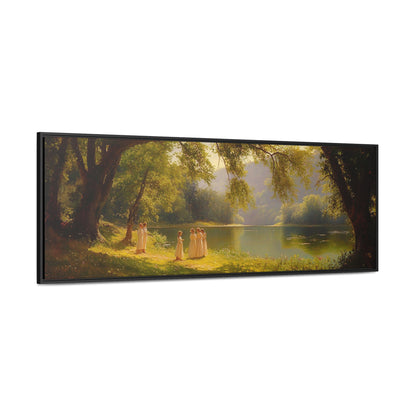 Adolphe William Bouguereau Inspiration – "Golden Serenity" | Romantic Landscape Wide Canvas Art