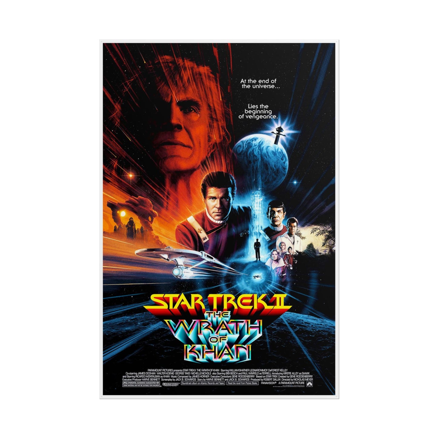 Star Trek II: The Wrath of Khan Poster – Paramount (1982) | Shatner & Montalbán