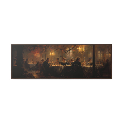 Adolph Menzel Inspiration – "Evening Elegance" | Romantic Impressionist Wide Canvas Art