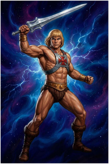 HE-MAN POSTER – MASTER OF THE UNIVERSE BY KORE STUDIOS