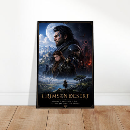 Crimson Desert Fantasy RPG Poster, Epic Open World Adventure Wall Art 2
