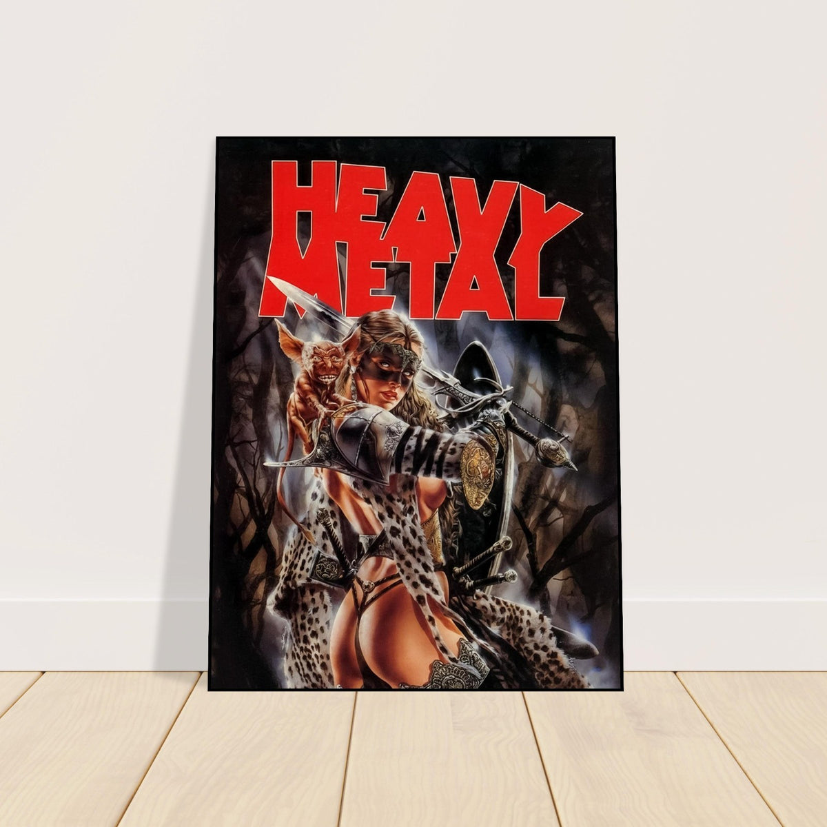 LUIS ROYO - HEAVY METAL - SWORD AND SEDUCTION WARRIOR POSTER - V15N5 (1991) COVE 2