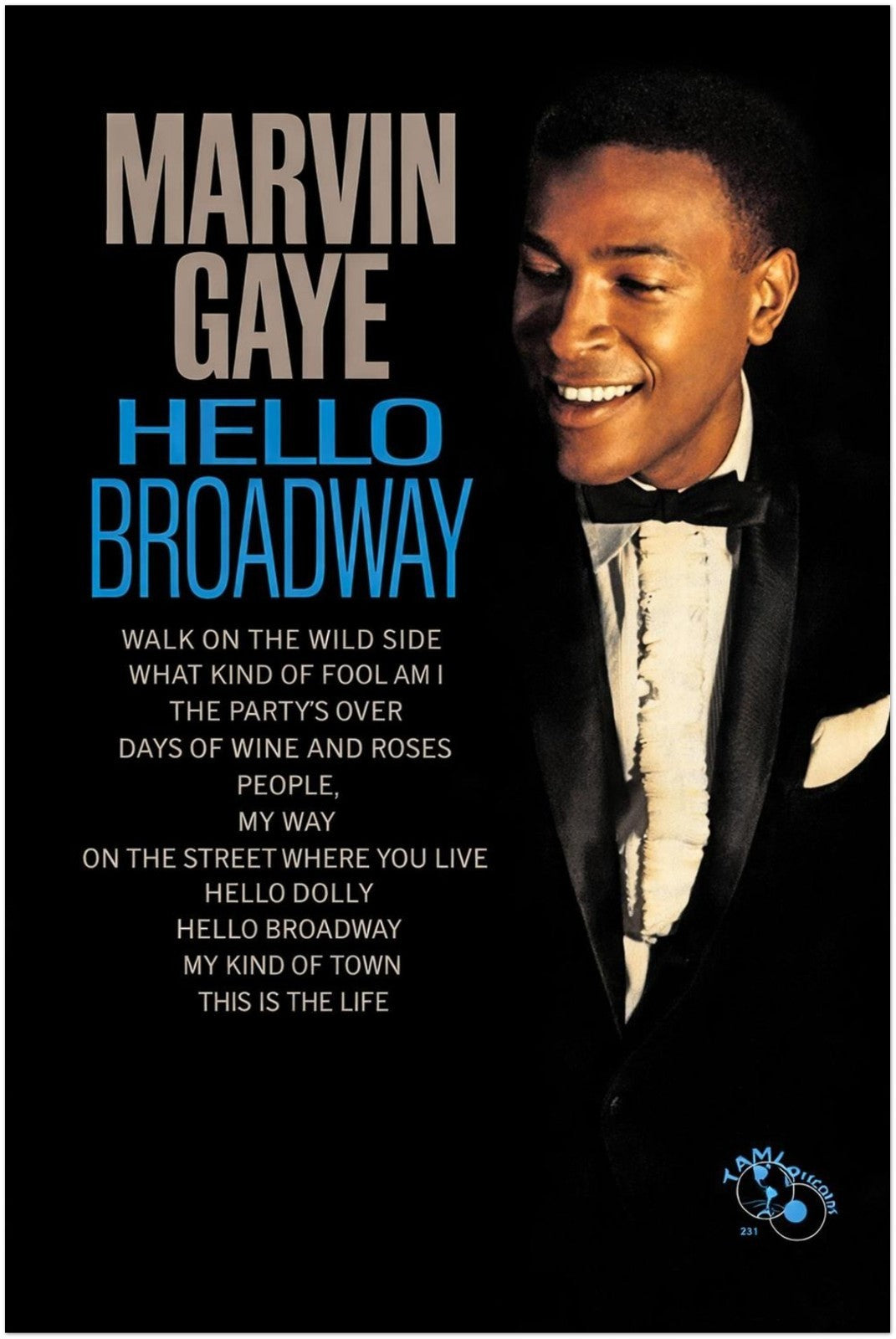 Marvin Gaye – Hello Broadway Album Art POSTER – Classic Soul & Jazz Era Cover