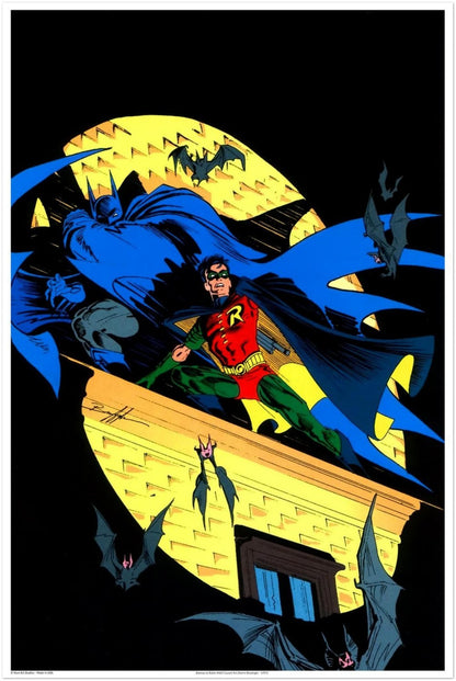 NORM BREYFOGLE BATMAN & ROBIN #465 1991 COVER ART POSTER VINTAGE DC COMICS PRINT