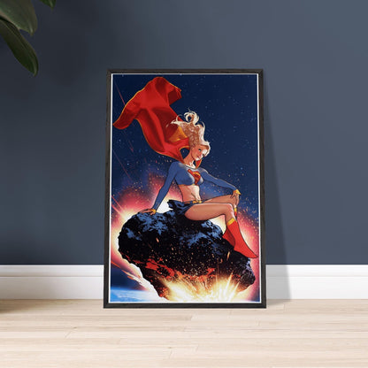 SUPERGIRL DC COMICS SUPERHERO 24X36 FRAMED POSTER - KARA ZOR-EL WALL ART 2