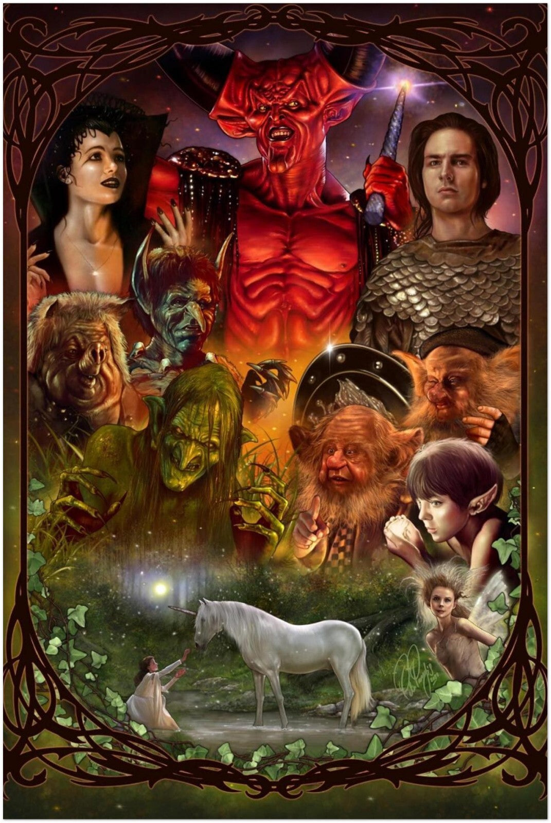 Legend (1985) Poster – Re-Print of Classic Dark Fantasy MOVIE POSTER
